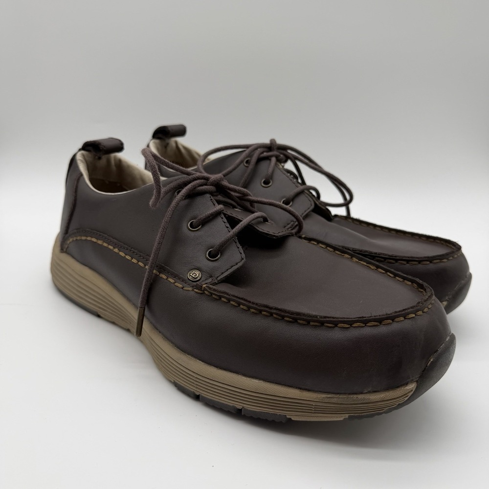 Duluth Trading Company Tower Hill Lace-Up Brown Leather Oxford Shoes Men's 11.5
